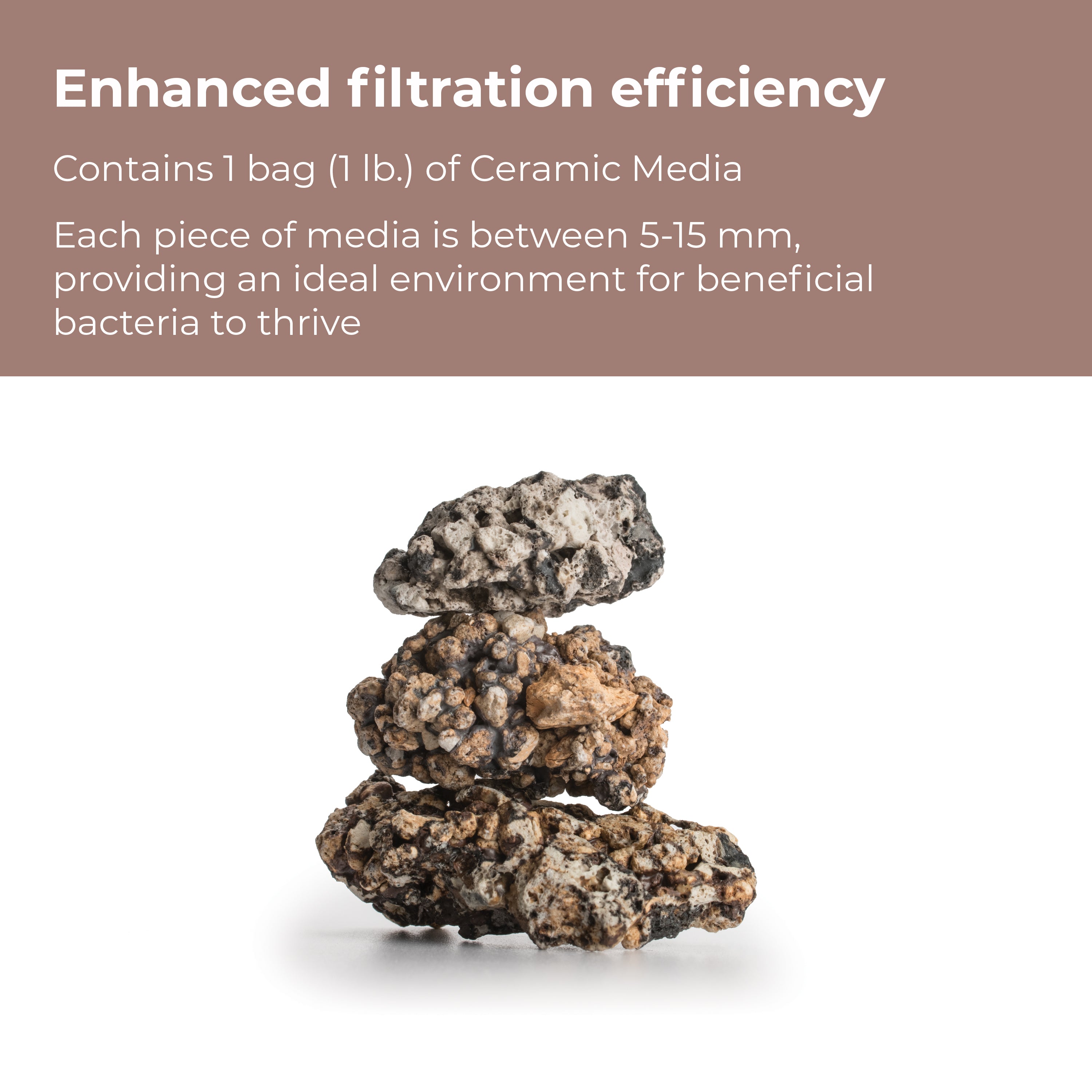 Ceramic Media - Enhanced filtration efficiency