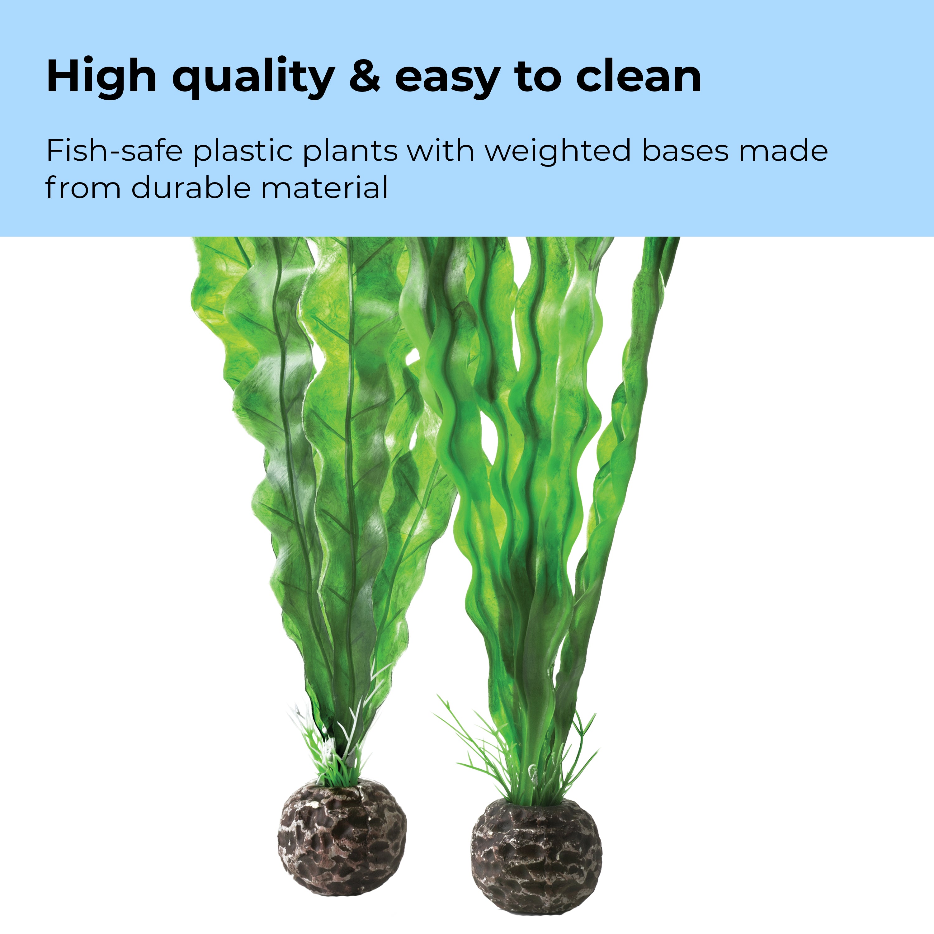 Medium Green Easy Plant Set of 2 - High quality & easy to clean
