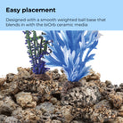 Medium Blue & Purple Plant Set of 2 - Easy placement