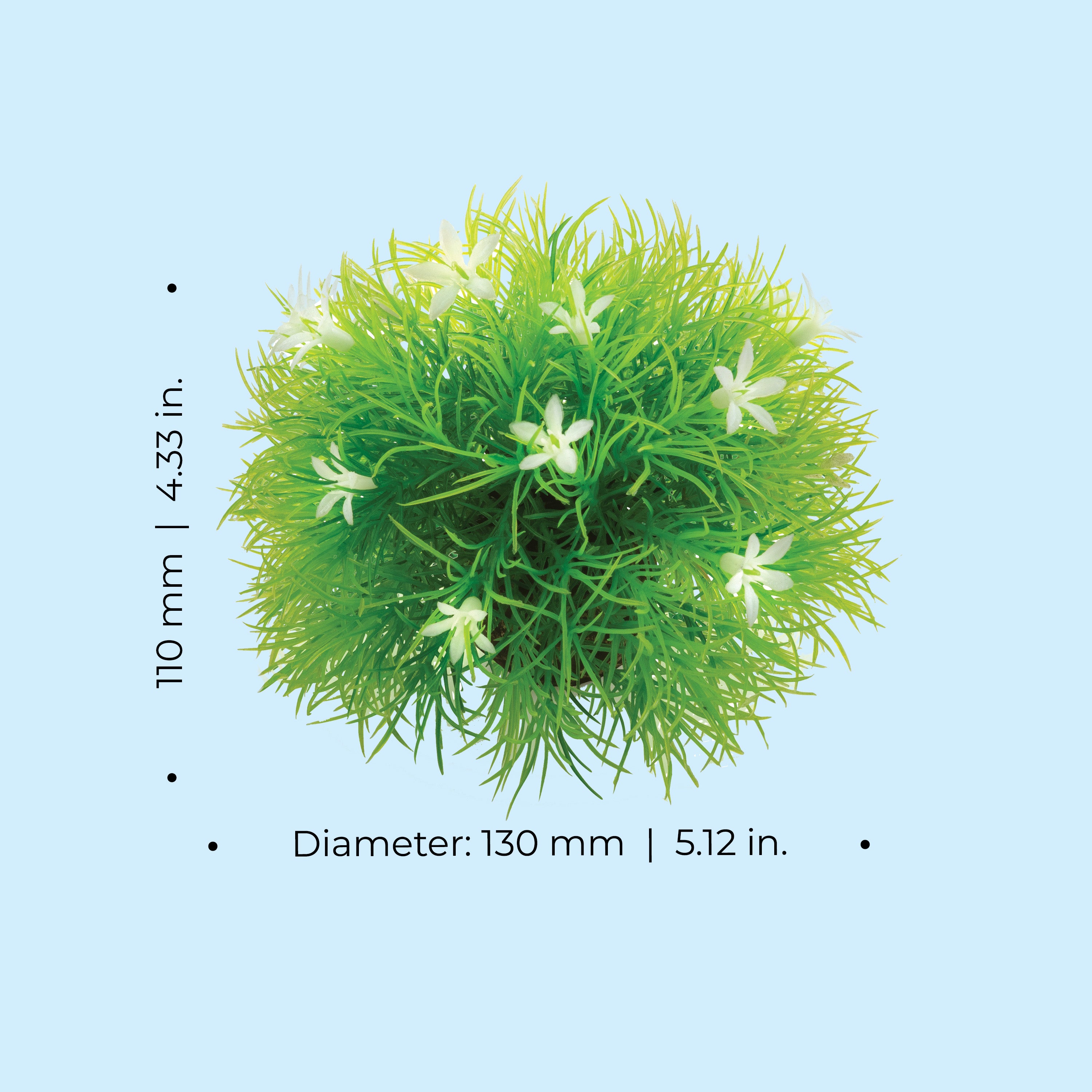 Flower Ball with Daisies - Dimensions