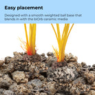 Large Green & Red Silk Plant Set of 2 - Easy placement