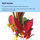 Large Green & Red Silk Plant Set of 2 - Soft leaves