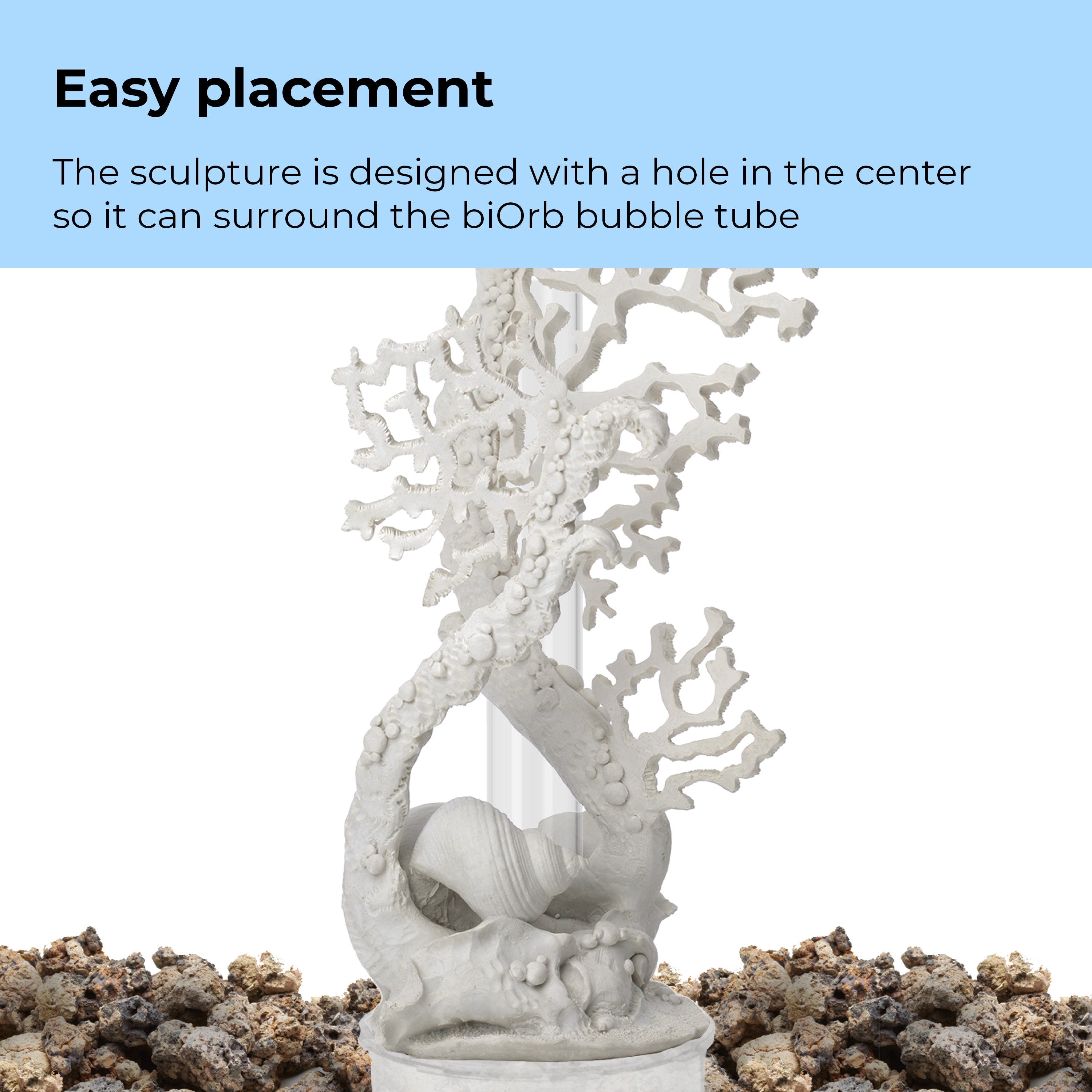 Fan Coral Sculpture - Easy placement