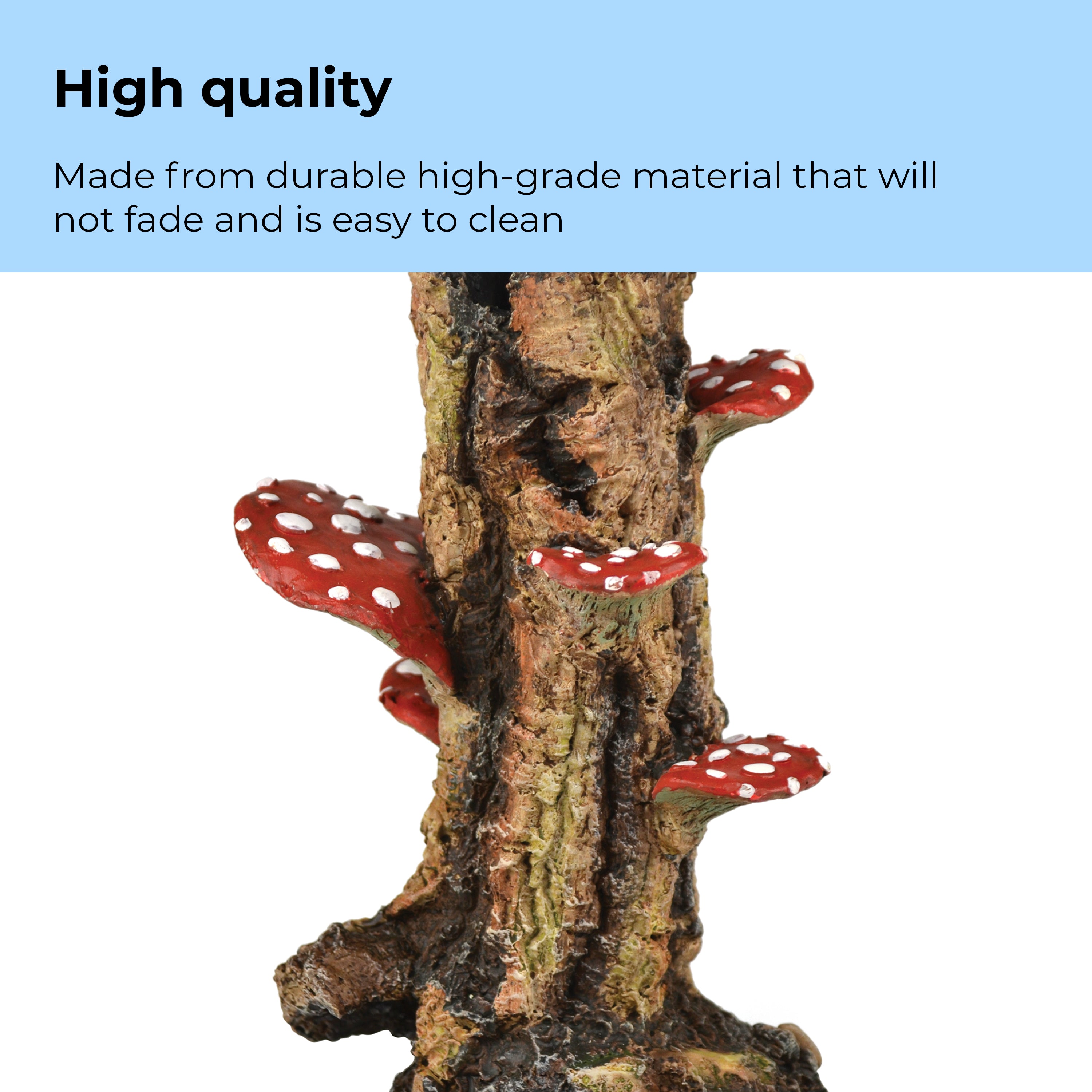 Mushroom on Trunk Sculpture - High quality