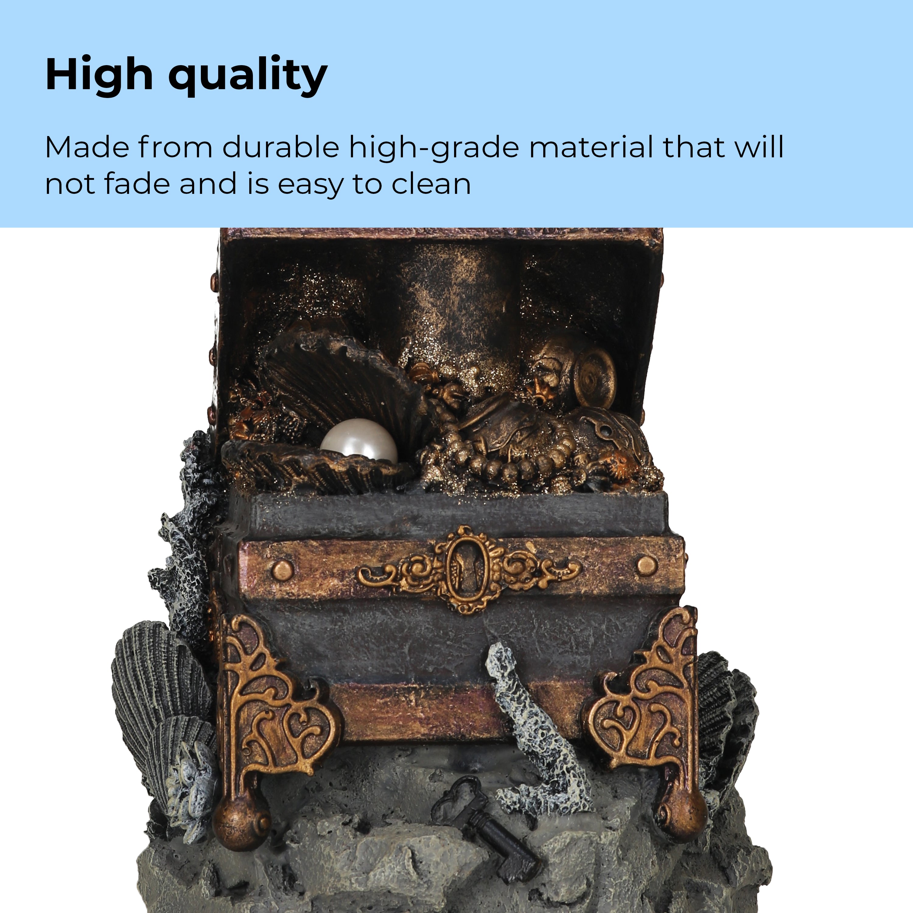 Medium Treasure Chest Sculpture - High quality
