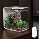 FLOW 15 Aquarium with Multi Colour LED Light - White In Use