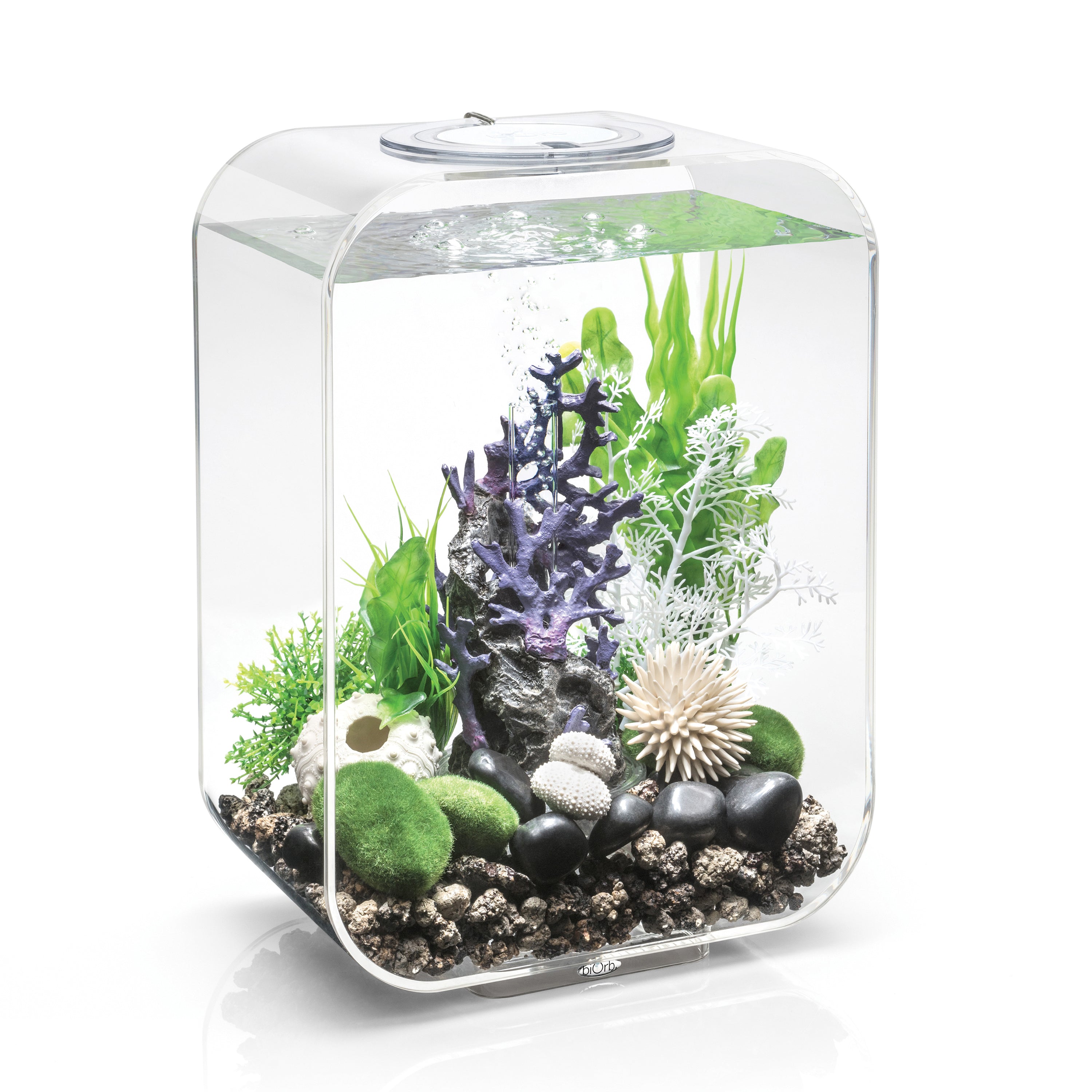 LIFE 15 Aquarium with Standard White LED Light - Transparent