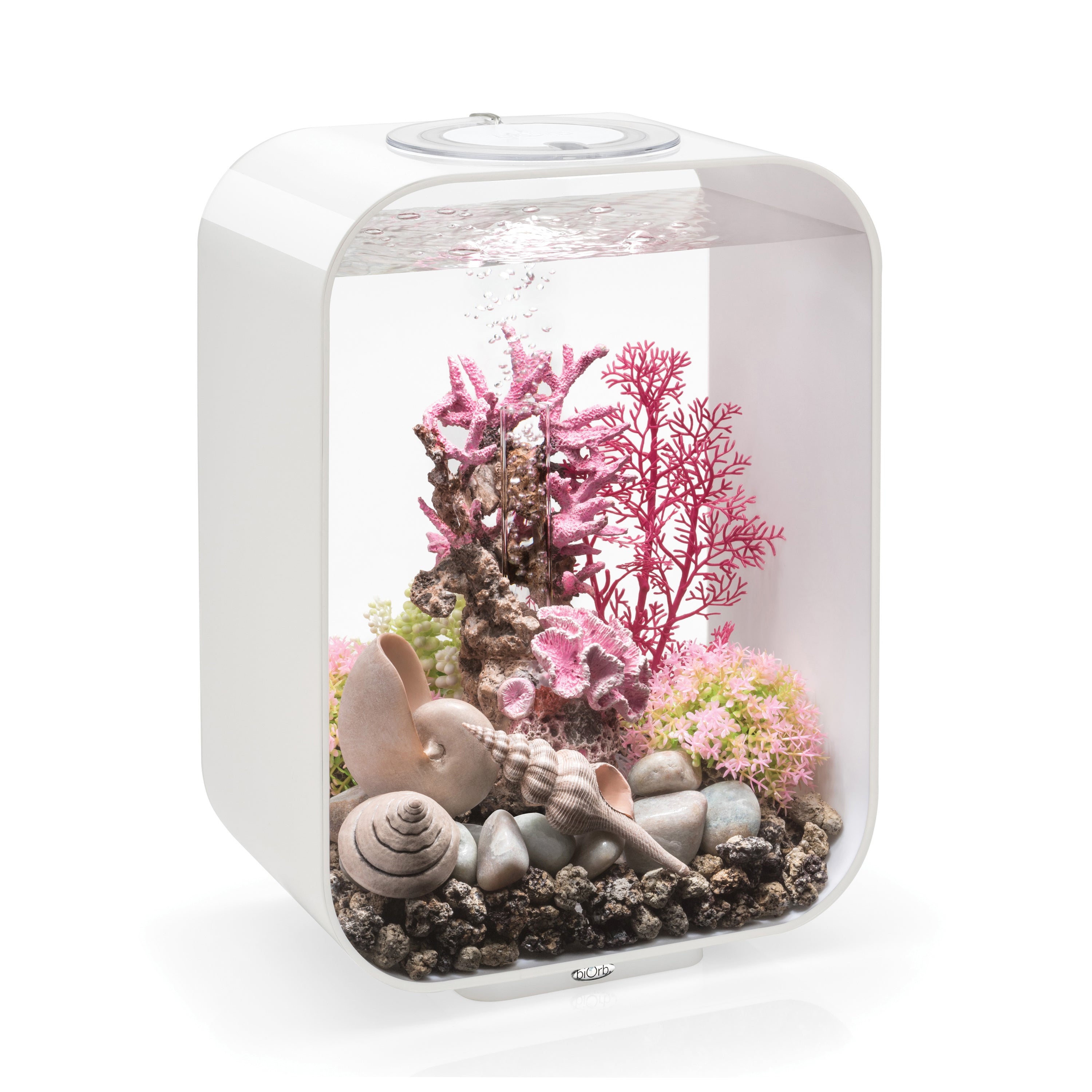 LIFE 15 Aquarium with Standard White LED Light - White