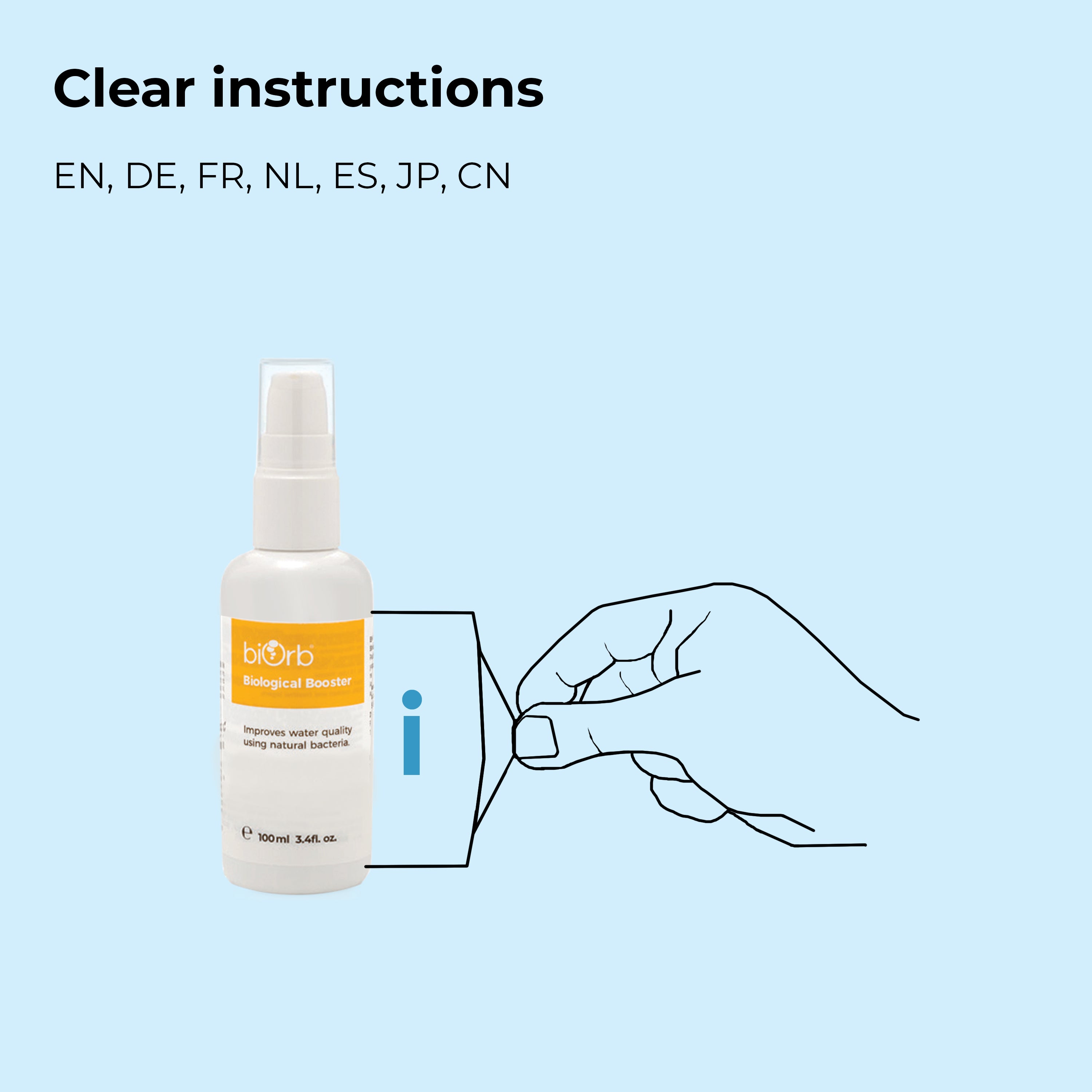 Biological Booster - Clear instructions