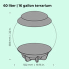 AIR 60 Terrarium - Dimensions