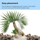 Medium Seychelles Palm Tree Sculpture - Easy placement