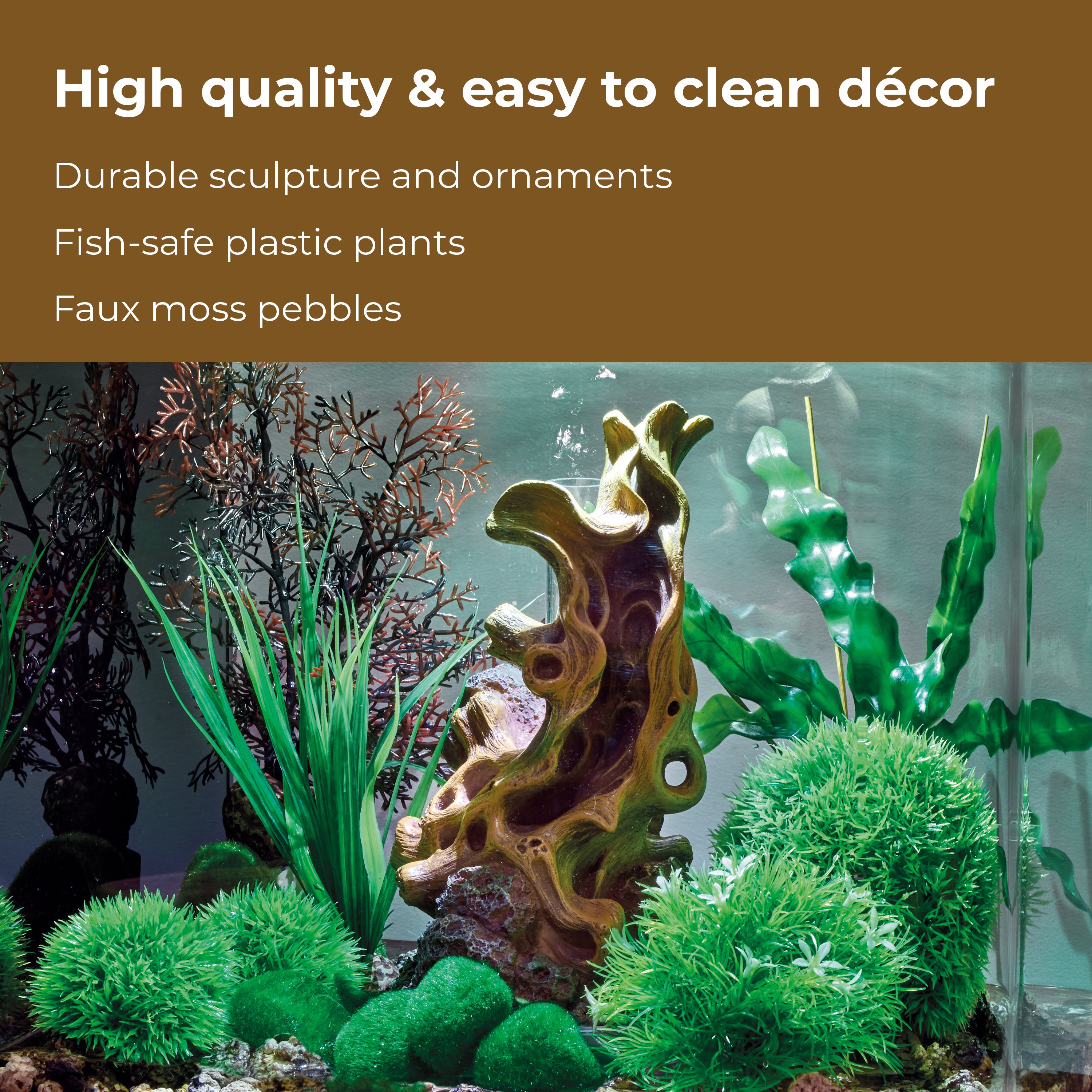 Wood on Stone Décor Set High Quality & Easy to Clean Decor