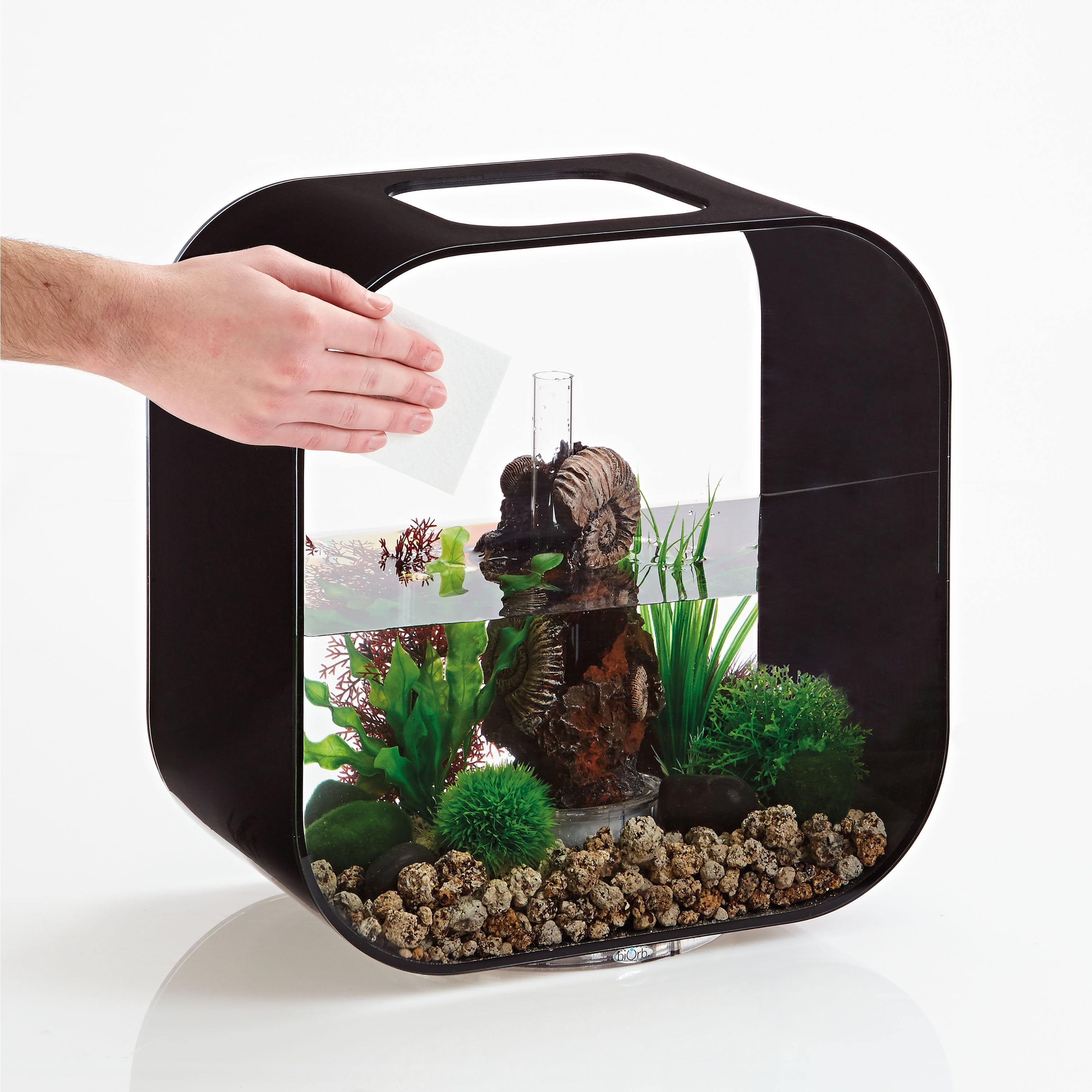 biOrb Scratch Remover and Polish Pack external use on acrylic aquarium