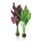 Medium Green & Purple Silk Plant Set of 2