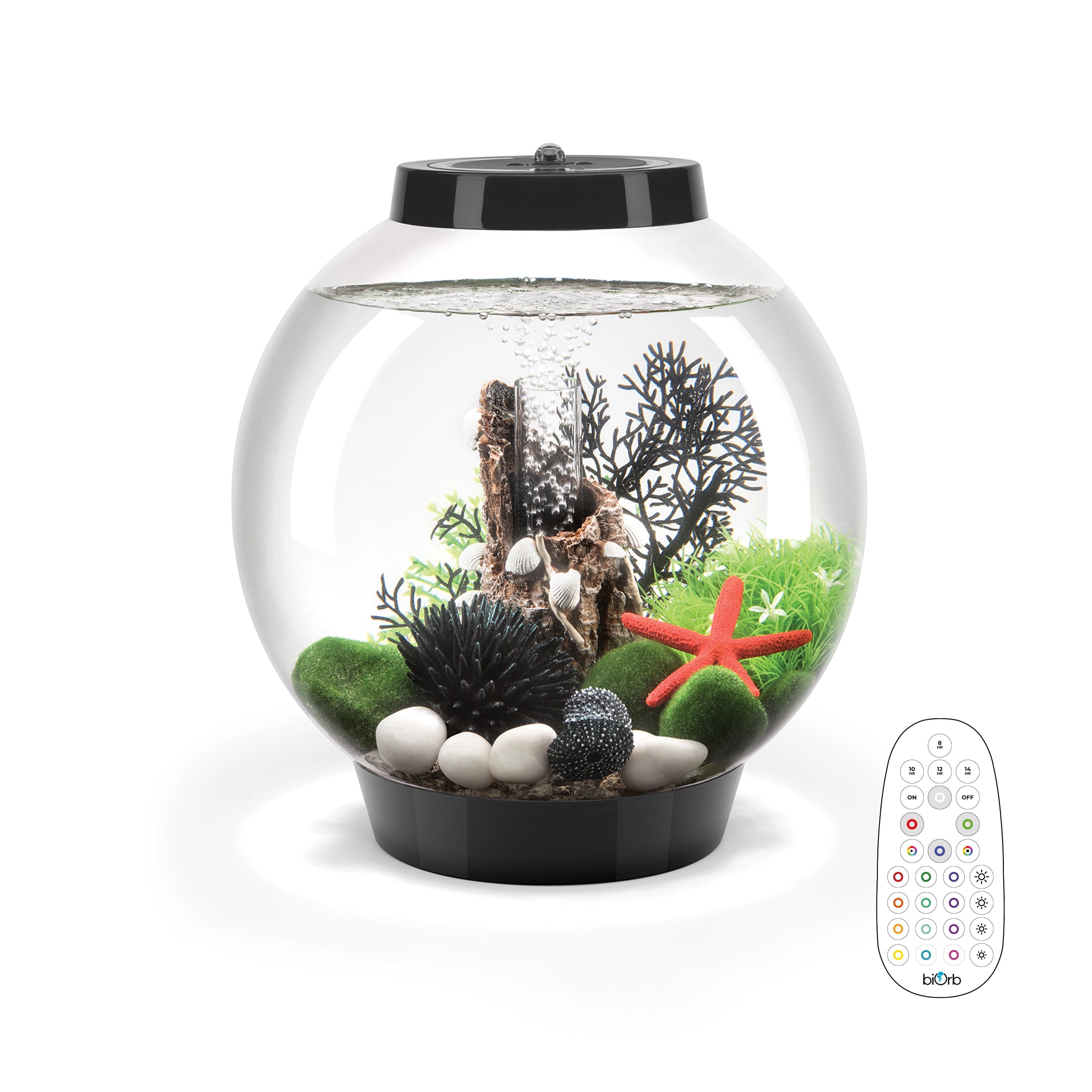 CLASSIC 15 Aquarium with Multi Colour LED Light - Black