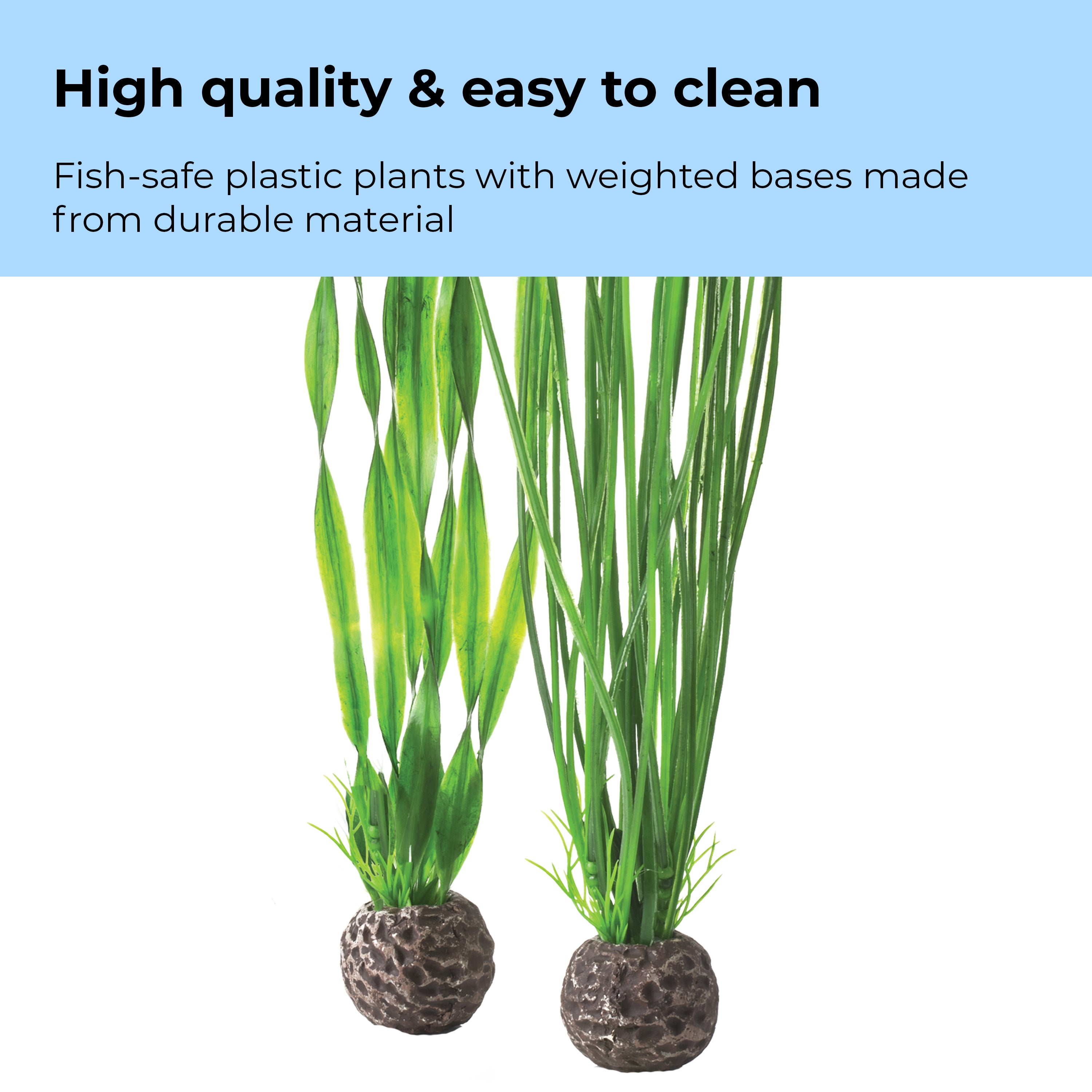 Large Green Easy Plant Set of 2 - High quality & easy to clean