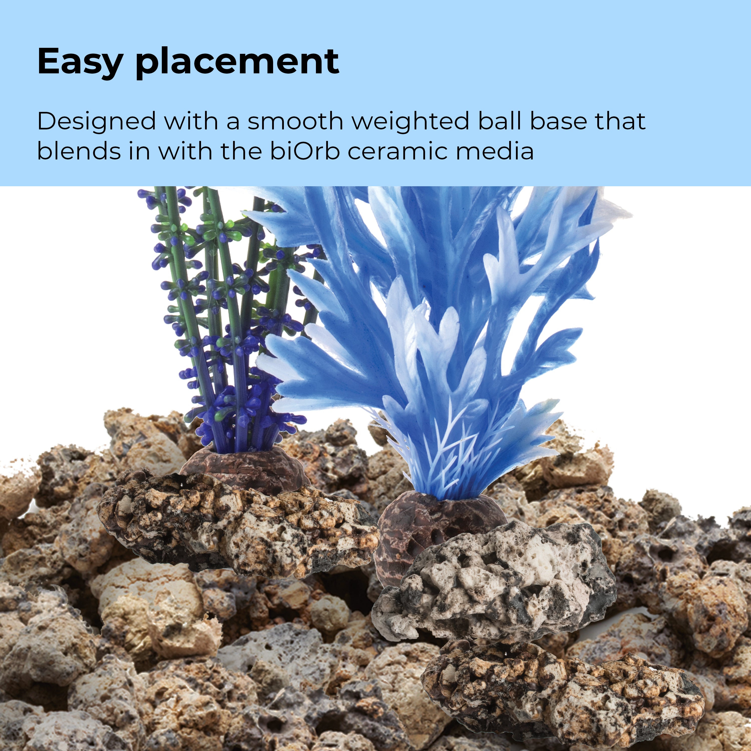 Medium Blue & Purple Plant Set of 2 - Easy placement