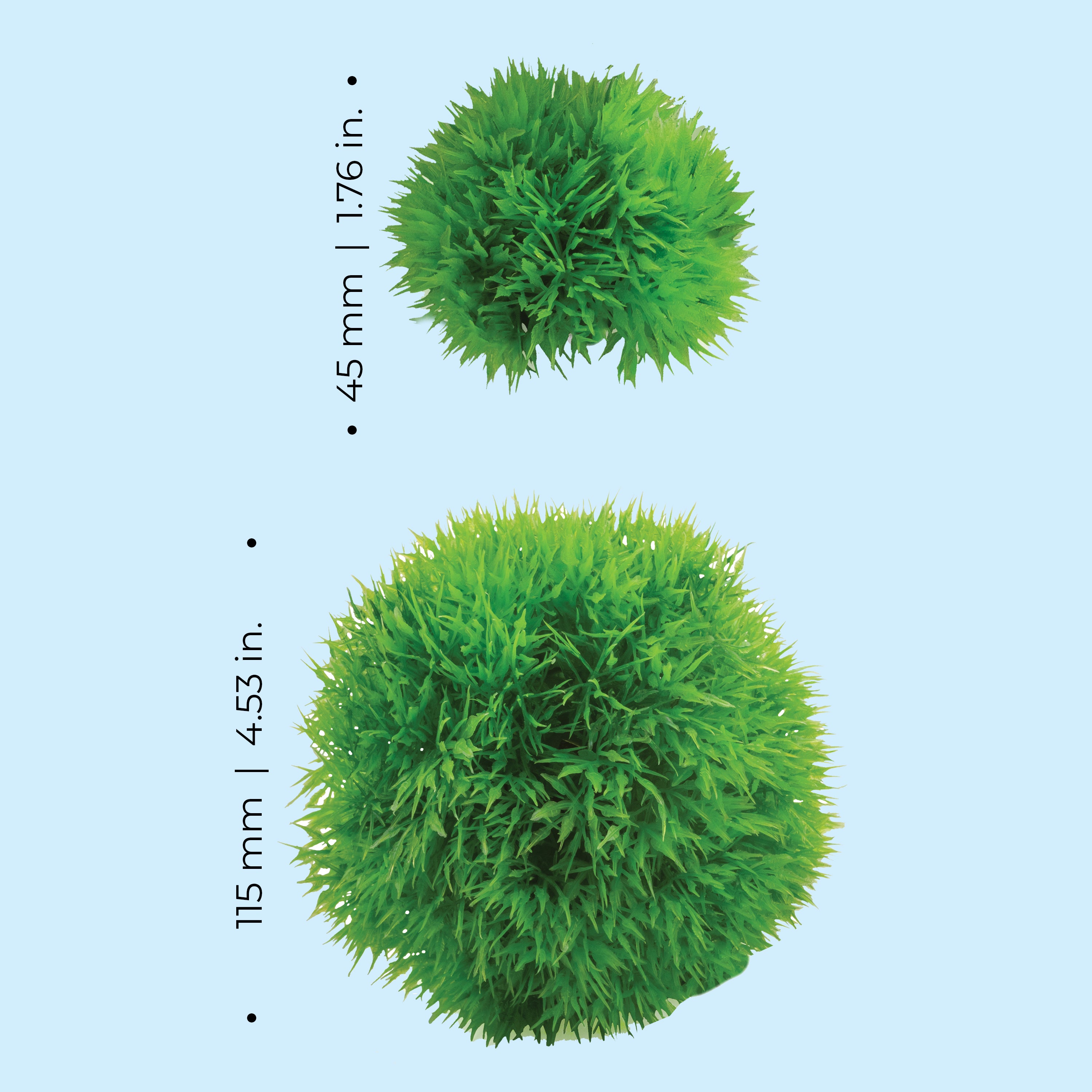 Aquatic Topiary Ball Set of 3 - Dimensions