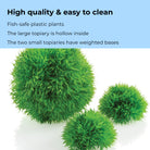 Aquatic Topiary Ball Set of 3 - High quality & easy to clean
