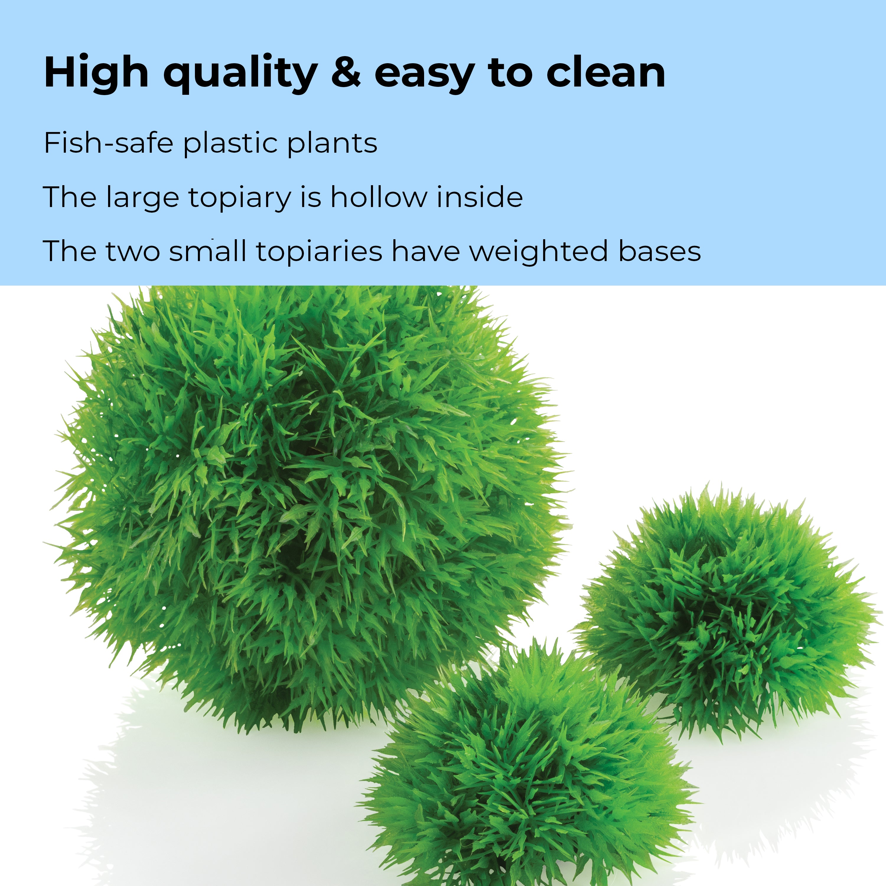 Aquatic Topiary Ball Set of 3 - High quality & easy to clean