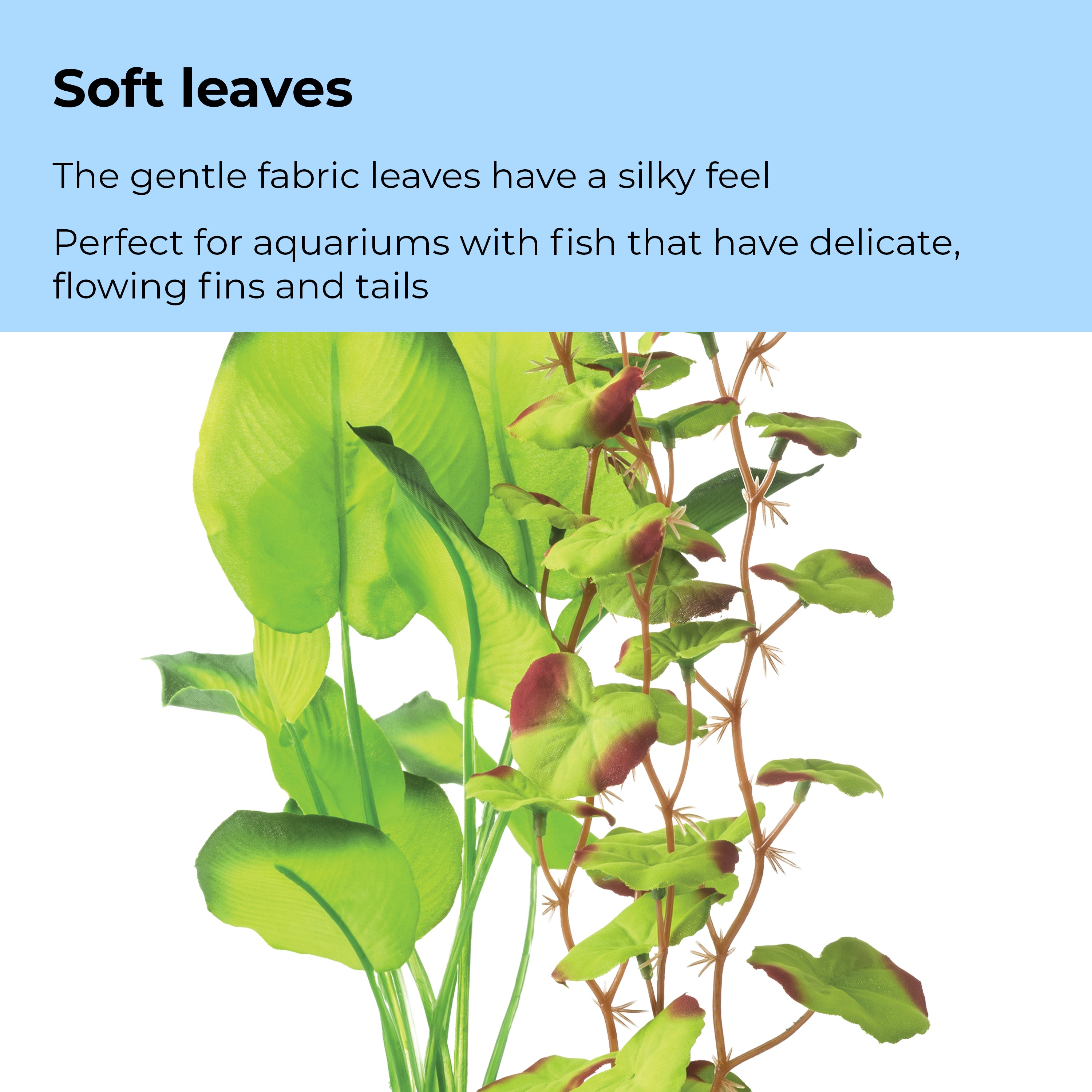 Medium Green Silk Plant Set of 2 - Soft leaves