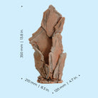 Large Red Slate Stack Sculpture - Dimensions