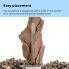 Large Red Slate Stack Sculpture - Easy placement