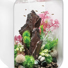 Large Red Slate Stack Sculpture In Use