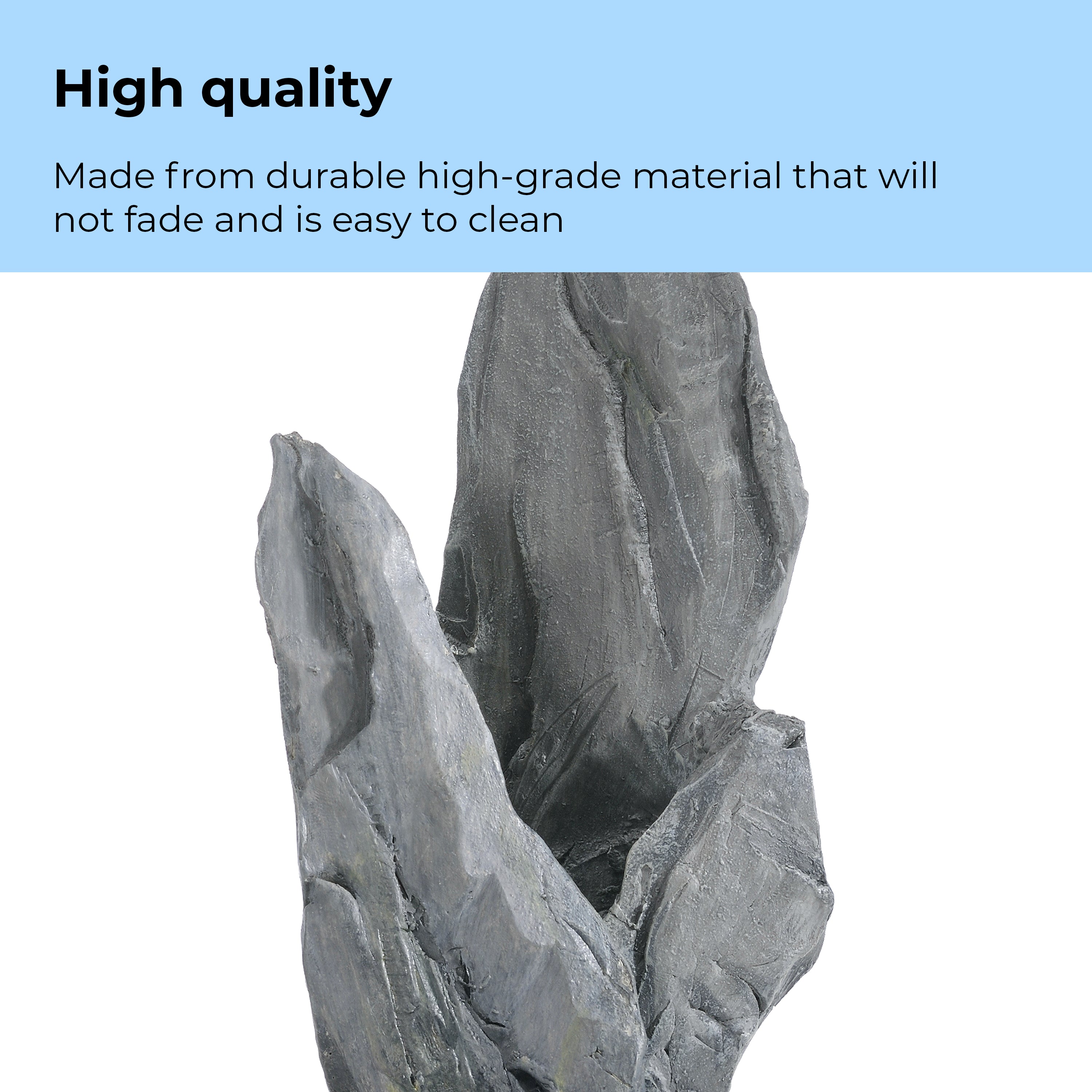 Medium Grey Slate Stack Sculpture - High Quality