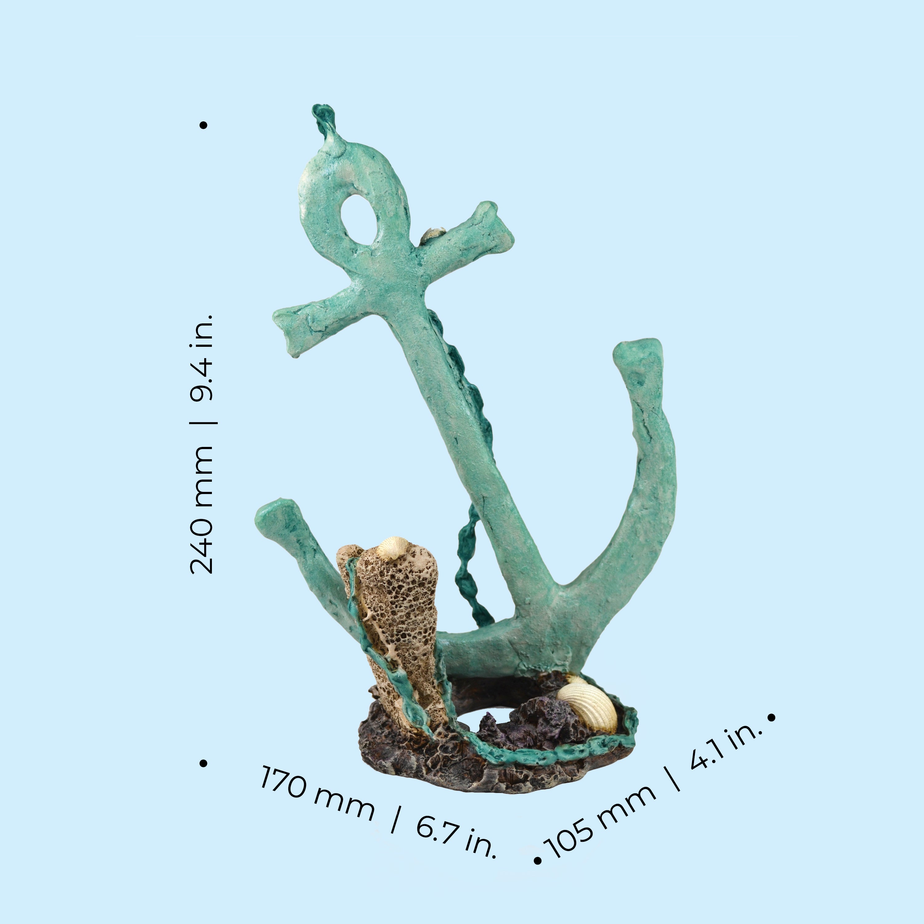 Anchor Sculpture - Dimensions