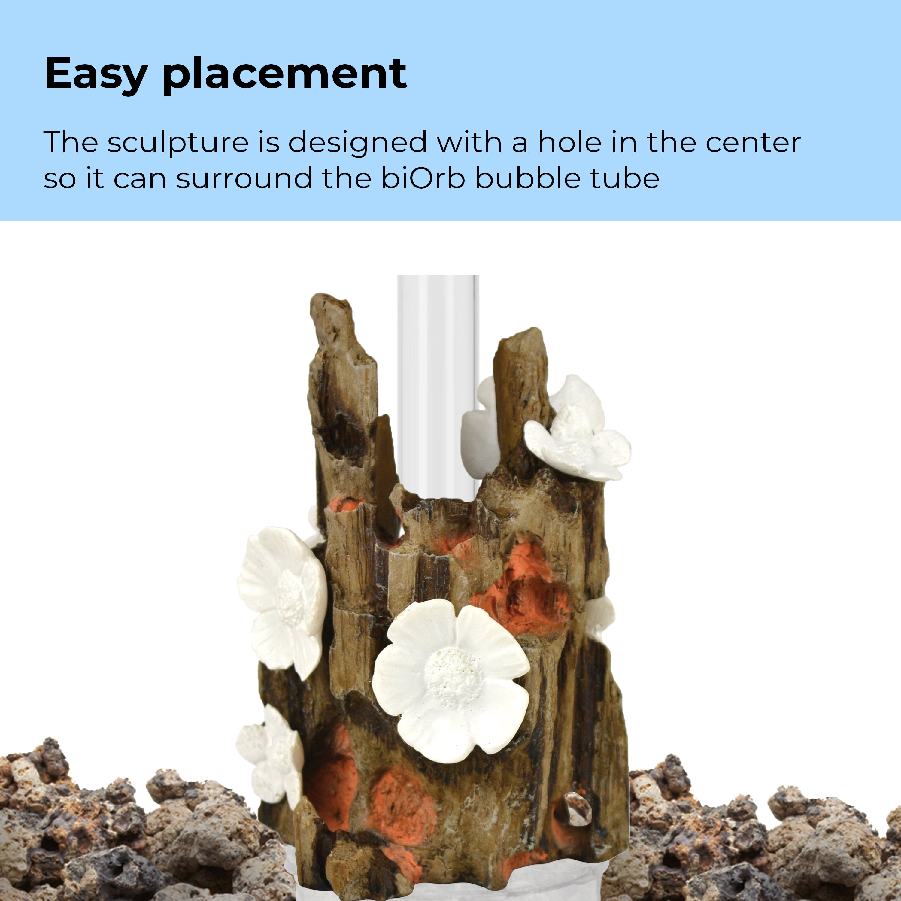 Small Flower Sculpture - Easy placement