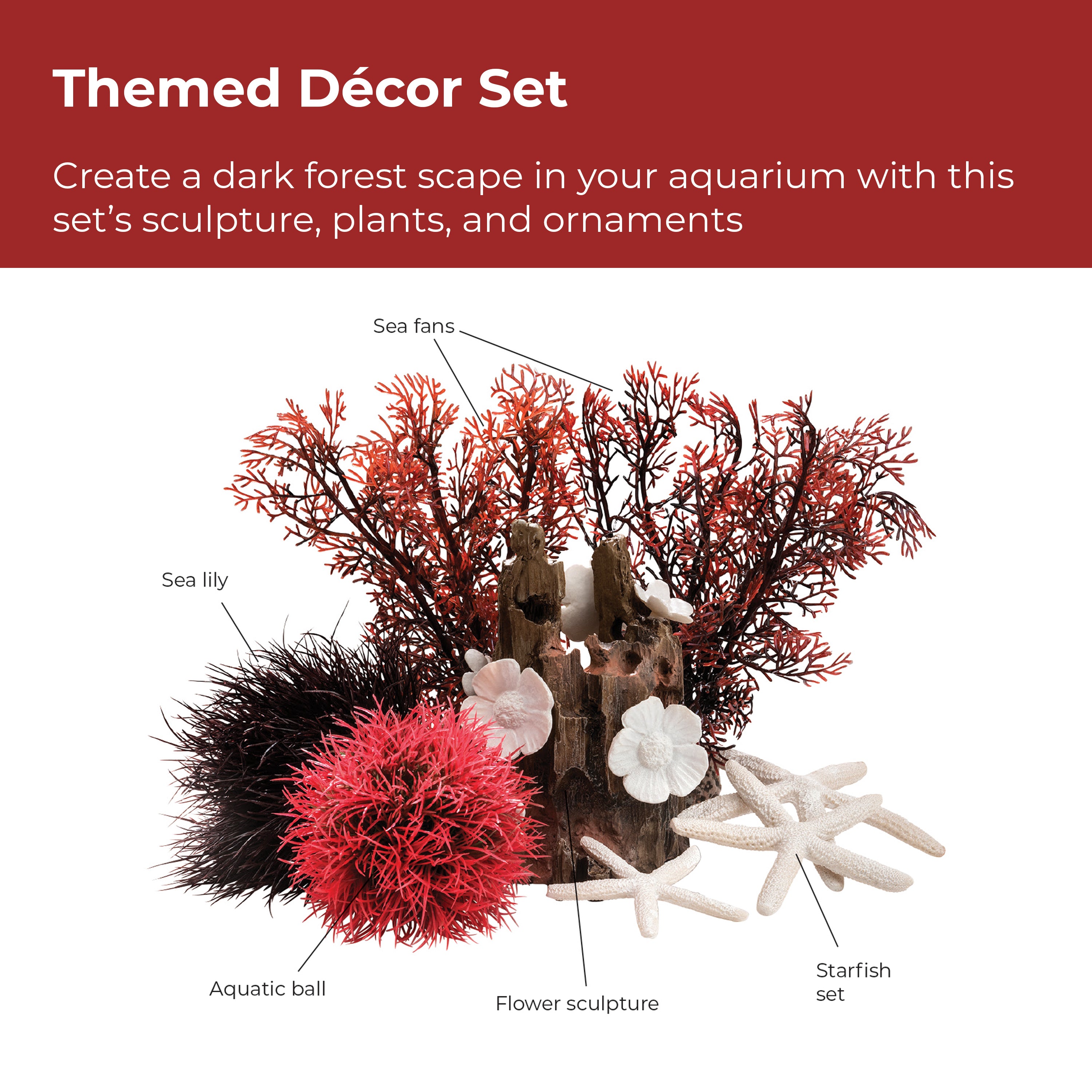 Red Forest Décor Set - Themed Decor Set