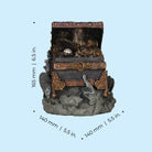 Medium Treasure Chest Sculpture Dimensions