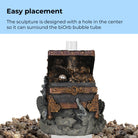 Medium Treasure Chest Sculpture - Easy placement