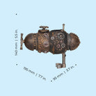 Medium Submarine Sculpture - Dimensions