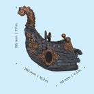 Medium Shipwreck Sculpture - Dimensions