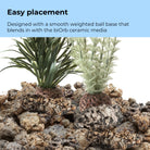 Large Grey & Green Ambulia Plant Set of 2 - Easy placement