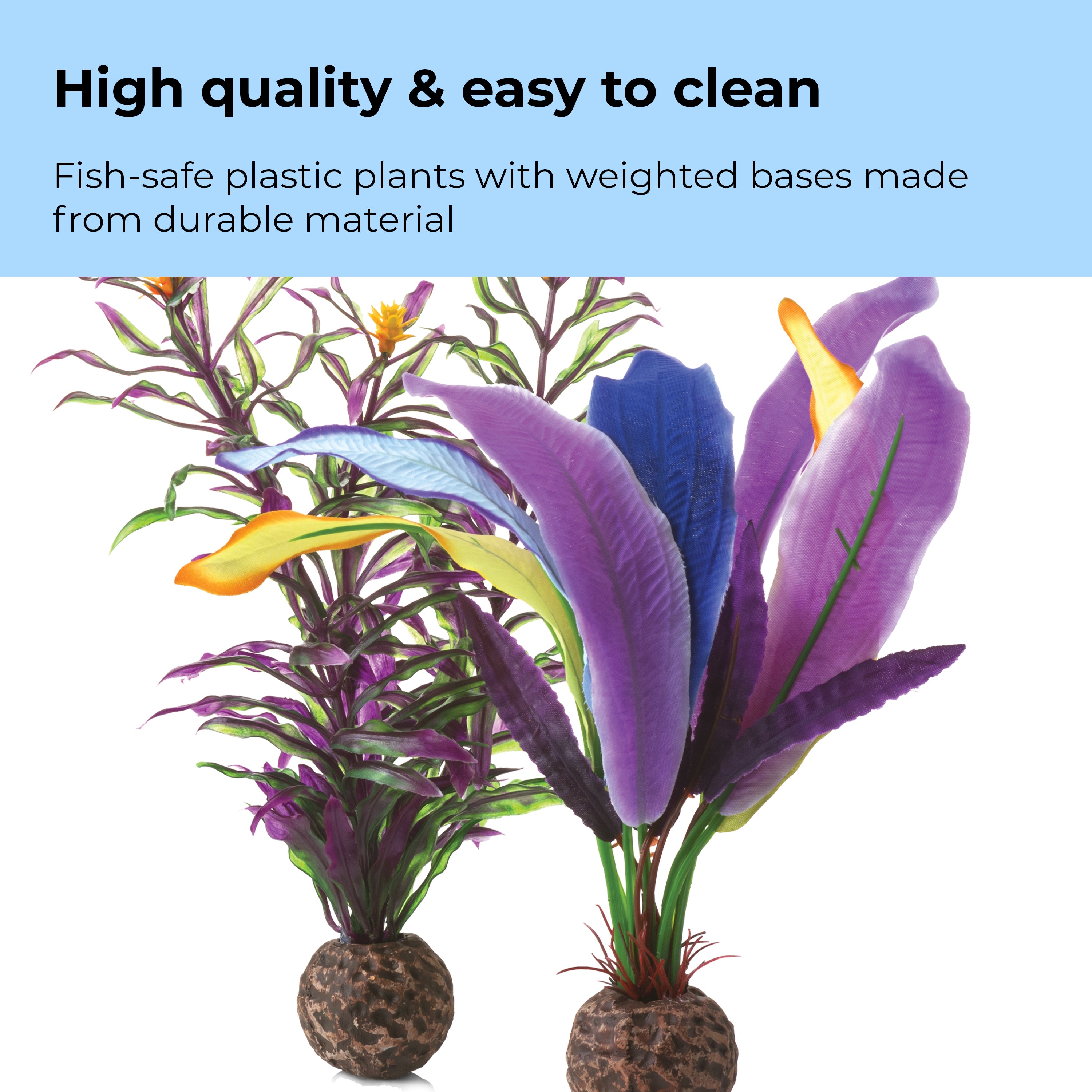 Small Parrot Feather Plant Set of 2 - High quality & easy to clean