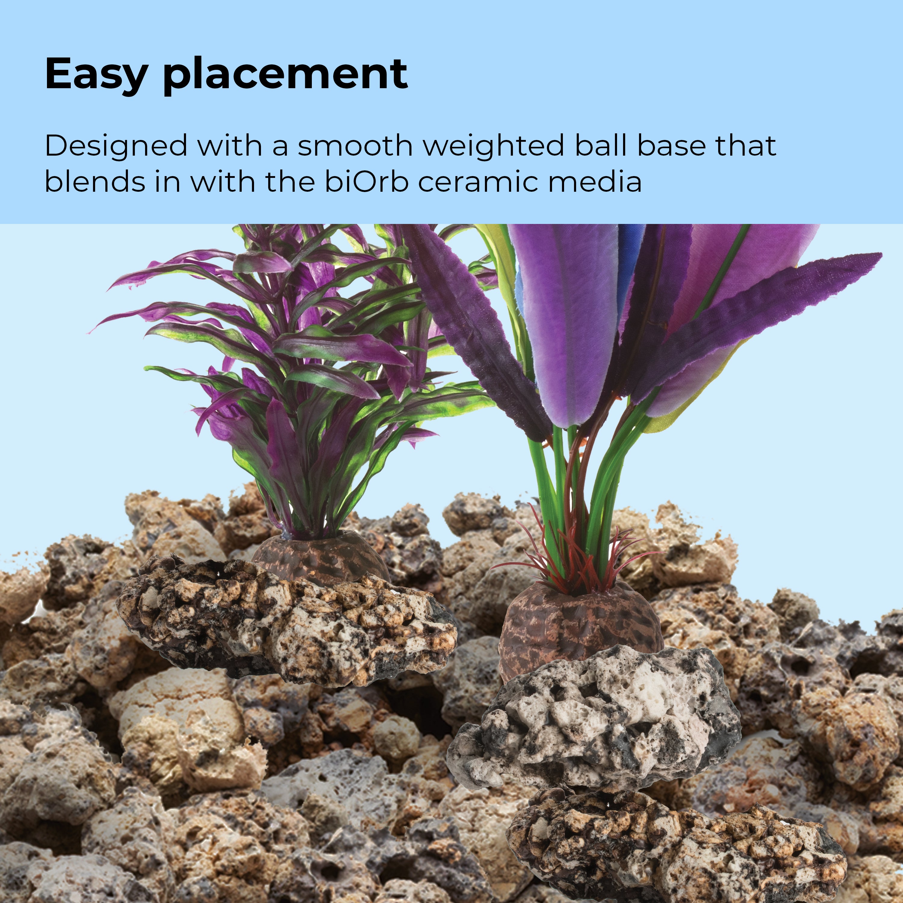Small Parrot Feather Plant Set of 2 - Easy placement