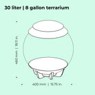 AIR 30 Terrarium - Dimensions