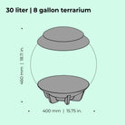 AIR 30 Terrarium - Dimensions
