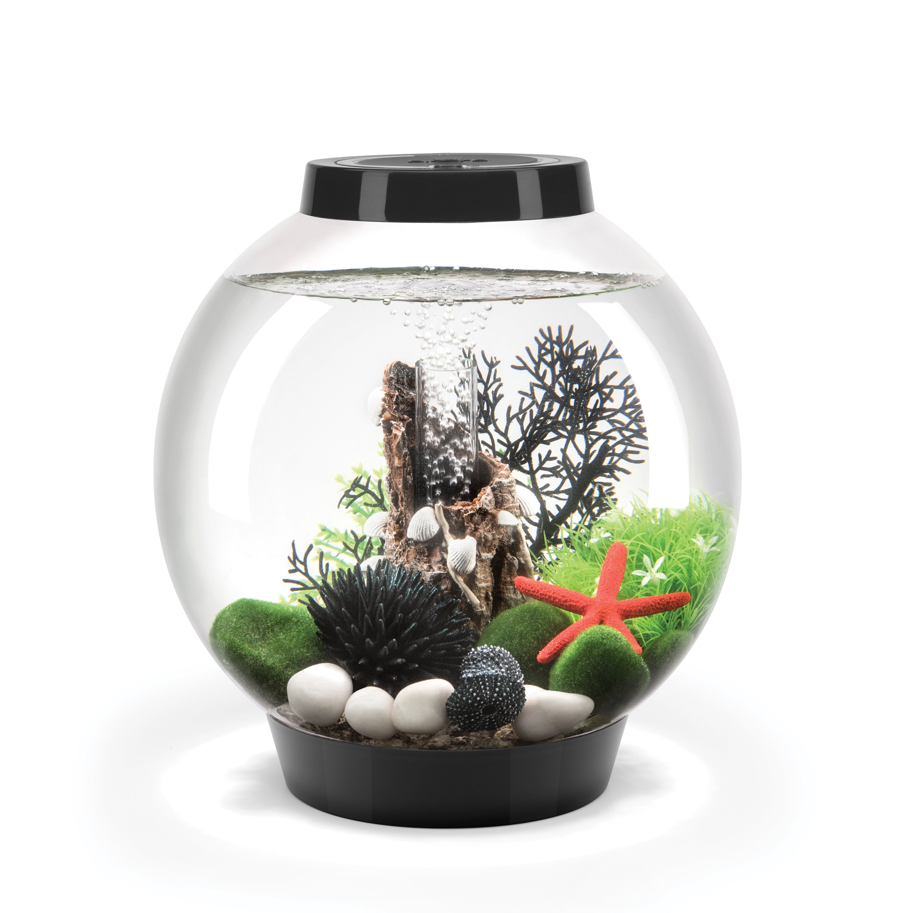 CLASSIC 15 Aquarium with Standard White LED Light - Black