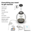 CLASSIC 15 Aquarium with Standard White LED Light - Everything you need to get started