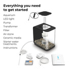 FLOW 15 Aquarium with Standard White LED Light - Everything you need to get started