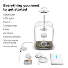 LIFE 15 Aquarium with Standard White LED Light - Everything you need to get started