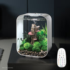 LIFE 15 Aquarium with Multi Colour LED Light - White In Use
