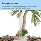 Large Seychelles Palm Tree Sculpture - Easy placement