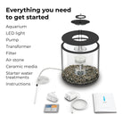 TUBE 15 Aquarium with Standard White LED Light - Everything you need to get started