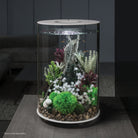 TUBE 30 Aquarium with Standard White LED Light - White in use