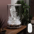 TUBE 30 Aquarium with Multi Colour LED Light - White in use